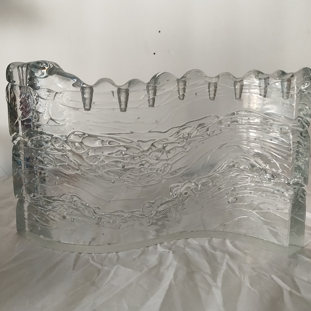 Handmade Art Glass Menorah Joel and Candace Bless Signed